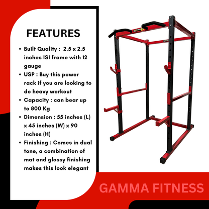 Power Squat Rack PR-04 Manufactured With Laser Cutting Technology For Commercial or Home Gym Workout