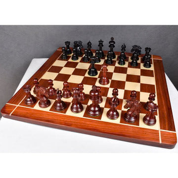 Alexandria Luxury Staunton Chess Set - Chess Pieces Only - Triple Weighted - Bud Rose Wood