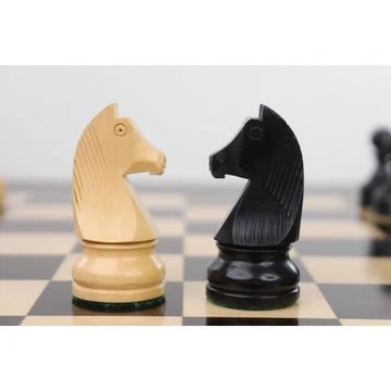 3.9" Tournament Wooden Chess Set - Chess Pieces Only - Golden Rose wood - Extra Queens