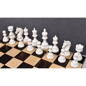 4.1" Stallion Staunton Luxury Chess Set - Chess Pieces Only - Triple Weighted Ebony Wood