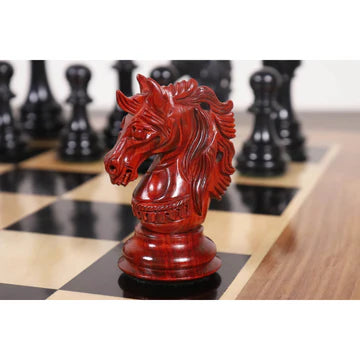 4.6" Prestige Luxury Staunton Chess Set - Chess Pieces Only - Bud Rosewood - Triple Weighted