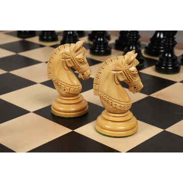 4.1" Stallion Staunton Luxury Chess Set - Chess Pieces Only - Triple Weighted Ebony Wood