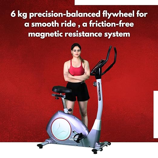 GAMMA FITNESS Upright Bike UB-770| For Home Gym & Commercial Gym| Magnetic Resistance| Bike For Cardio Workouts|