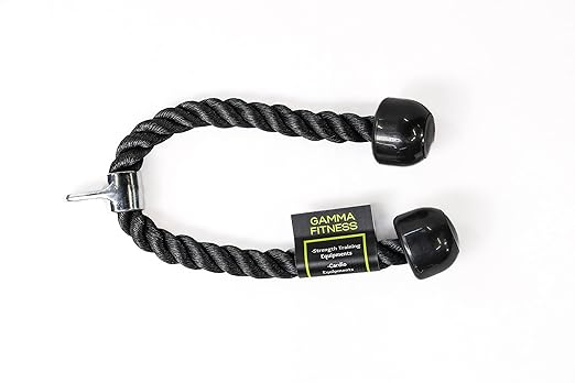 Gamma Fitness Imported Tricep Rope | Gym Cable Attachment | for Commercial Gym and Home Gym