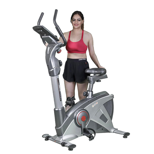 GAMMA FITNESS Upright Bike UB-5600| For Home Gym & Commercial Gym| Magnetic Upright Exercise Bike|