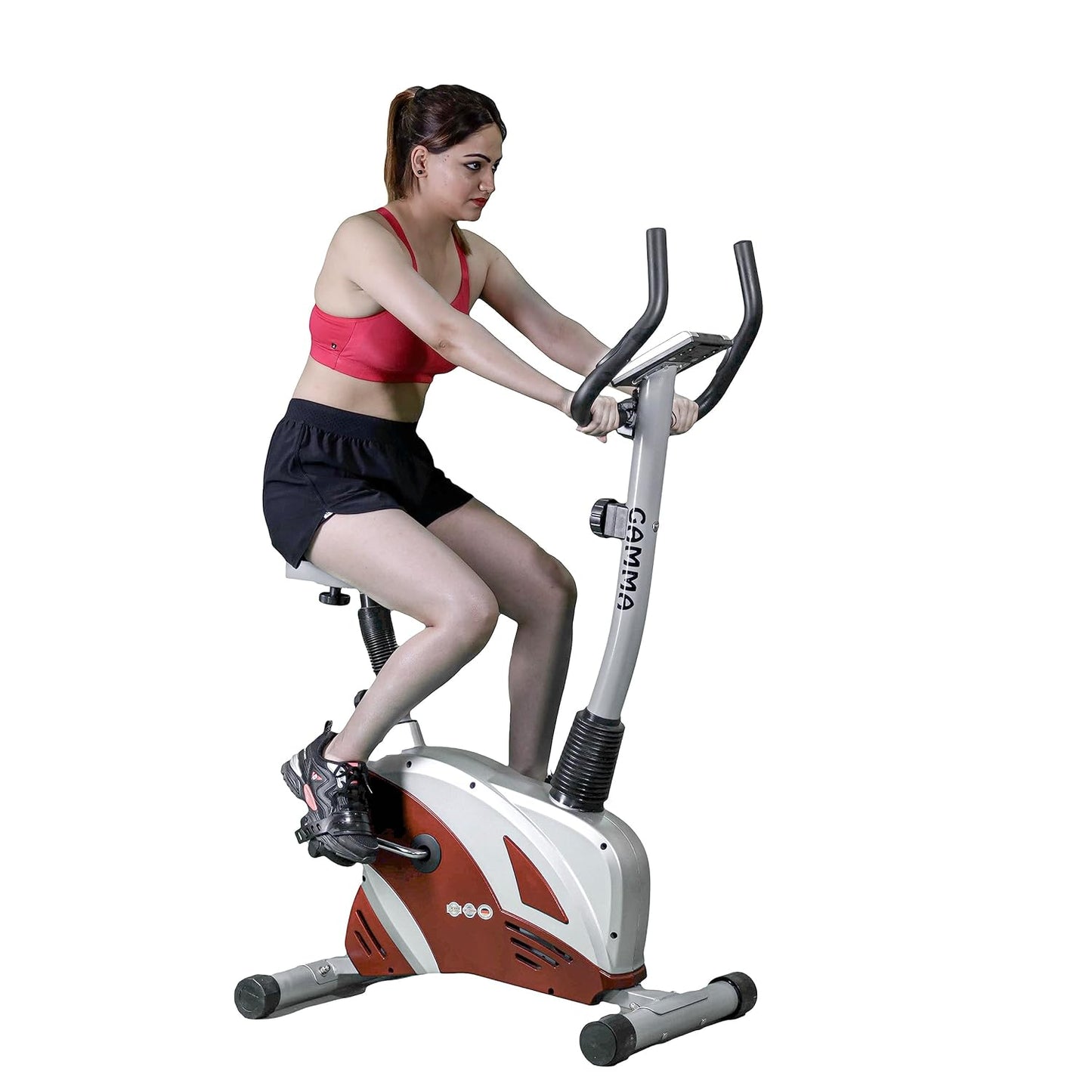 GAMMA FITNESS Upright Bike UB-460 | For Home Gym Purpose | Germany Designed Exercise Cycle | User Weight Capacity : 120 Kg