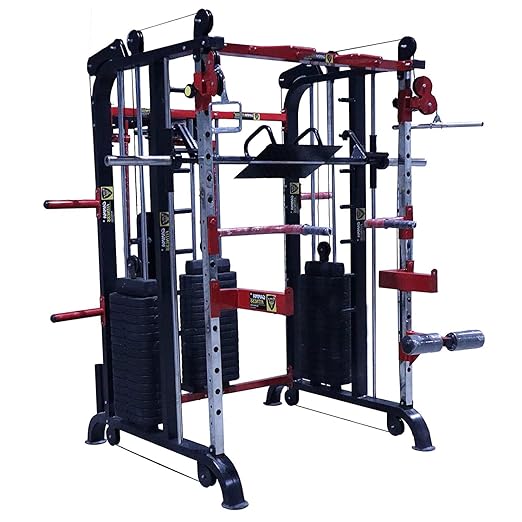 GAMMA FITNESS Steel Multi Home Gym FTS-108 - Functional Trainer with Adjutable Exercise Gym Bench MB-900| for Commercial Gym or Home Gym