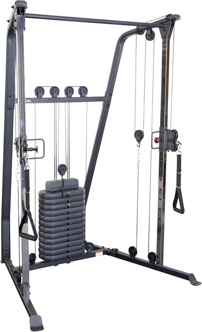 Functional Trainer Cable Machine, Full Body Workout Weight Stacks, Chest and Shoulder Exercise FT-90