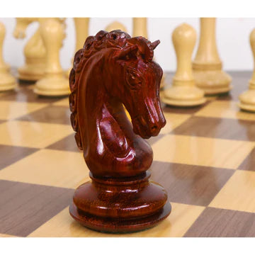 4.6" Avant Garde Luxury Staunton Chess Set - Chess Pieces Only-Ebony Wood- Triple Weight