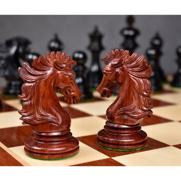 Alexandria Luxury Staunton Chess Set - Chess Pieces Only - Triple Weighted - Bud Rose Wood