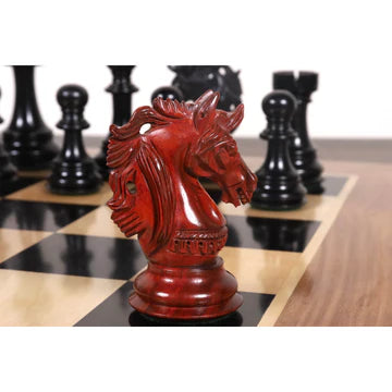 4.6" Prestige Luxury Staunton Chess Set - Chess Pieces Only - Bud Rosewood - Triple Weighted