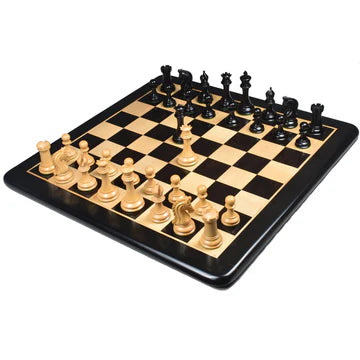 Repro 2016 Sinquefield Staunton Chess Set - Chess Pieces Only -Ebony Wood- Triple Weight