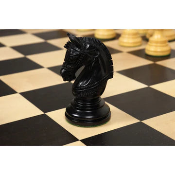 4.1" Stallion Staunton Luxury Chess Set - Chess Pieces Only - Triple Weighted Ebony Wood