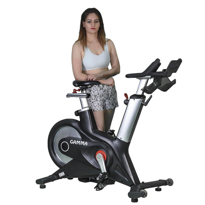 GAMMA FITNESS Comercial Spin Bike SB-299|For Commercial Use| Heavy Duty Spin Bike|