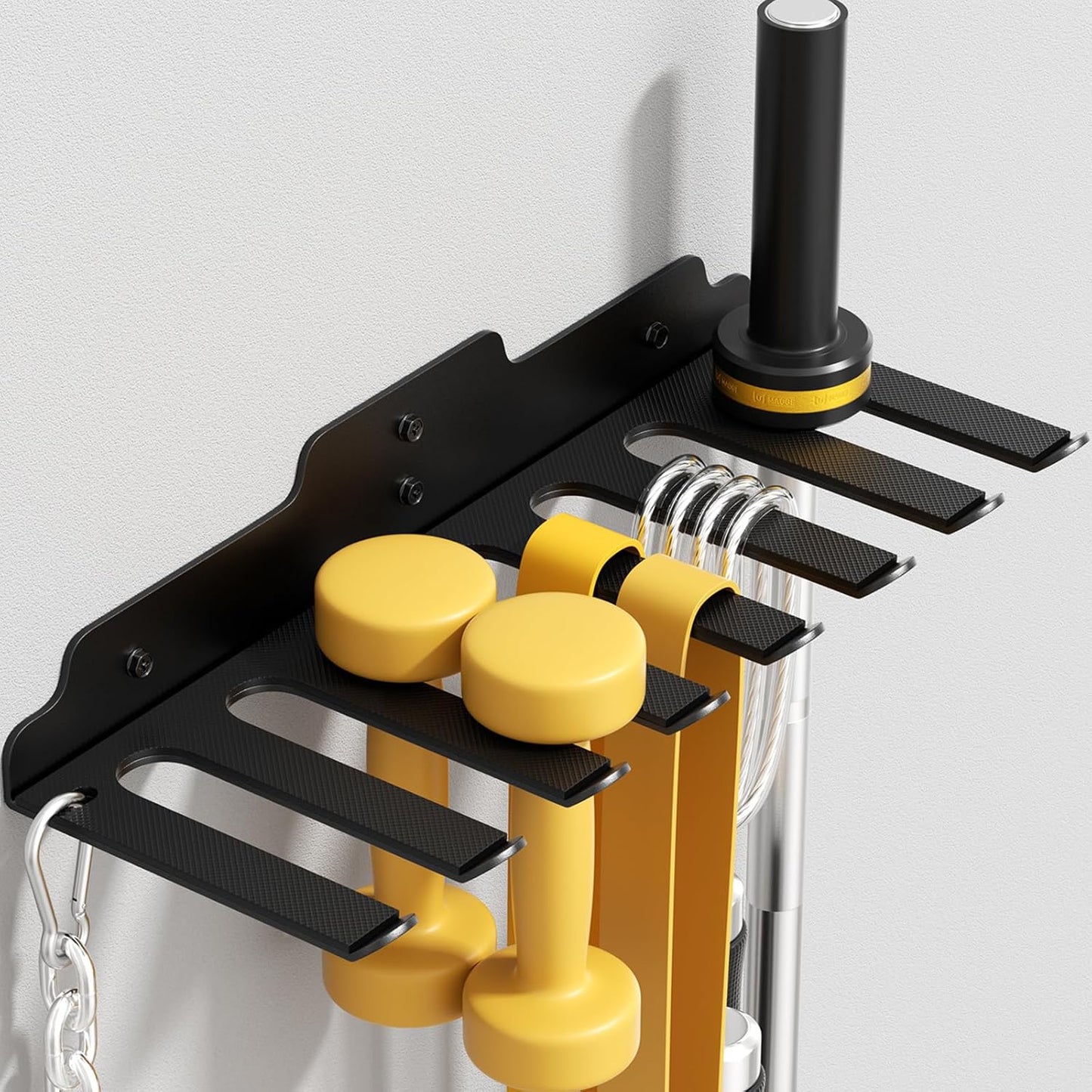 Wall Mount Barbell Holder – Heavy Duty, Space-Saving Bar Storage Rack