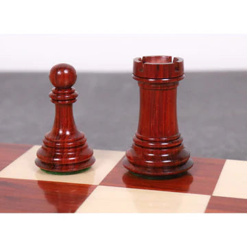 3.9" New Columbian Staunton Chess Set - Chess Pieces Only - Ebony Wood - Triple Weighted