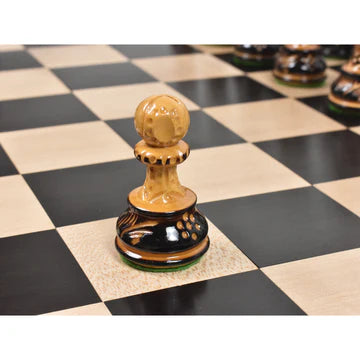 3.9" Russian Zagreb 59' Series Chess Set - Chess Pieces Only - Weighted Ebonised wood