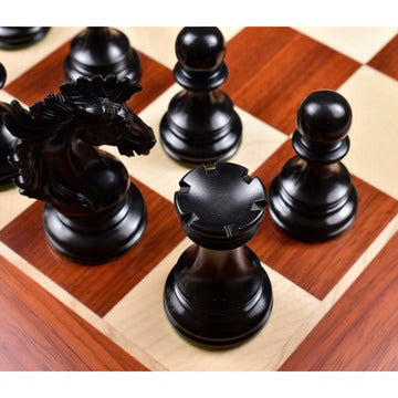 Alexandria Luxury Staunton Chess Set - Chess Pieces Only - Triple Weighted - Ebony Wood