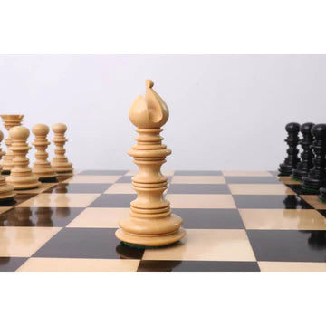 4.5" Gallant Knight Luxury Staunton Chess Set- Chess Pieces Only - Triple Weighted - Ebony Wood