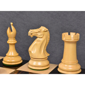 4" Sleek Staunton Luxury Chess Set - Chess Pieces Only - Triple Weighted Ebony Wood