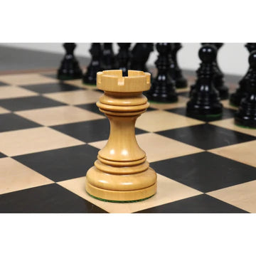 4.1" Stallion Staunton Luxury Chess Set - Chess Pieces Only - Triple Weighted Ebony Wood