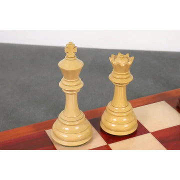 4.6″ Rare Columbian Triple Weighted Luxury Chess Set - Chess Pieces Only -Ebony Wood