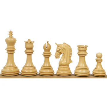 3.8" Imperial Staunton Luxury Chess Set - Chess Pieces Only - Weighted Ebony Wood  (4)