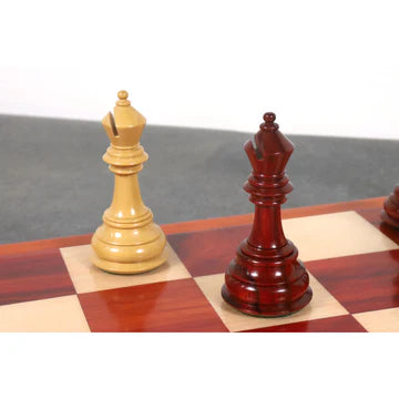 4.6″ Rare Columbian Triple Weighted Luxury Chess Set - Chess Pieces Only -Ebony Wood