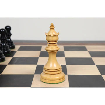 4.1" Stallion Staunton Luxury Chess Set - Chess Pieces Only - Triple Weighted Ebony Wood