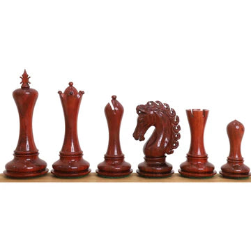 4.6" Avant Garde Luxury Staunton Chess Set - Chess Pieces Only-Ebony Wood- Triple Weight