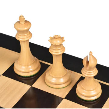 Repro 2016 Sinquefield Staunton Chess Set - Chess Pieces Only -Ebony Wood- Triple Weight