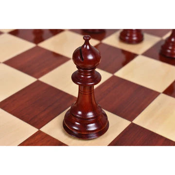 4.6" Prestige Luxury Staunton Chess Set - Chess Pieces Only - Bud Rosewood- Triple Weighted