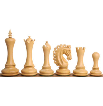 4.6" Avant Garde Luxury Staunton Chess Set - Chess Pieces Only - Bud Rosewood & Boxwood