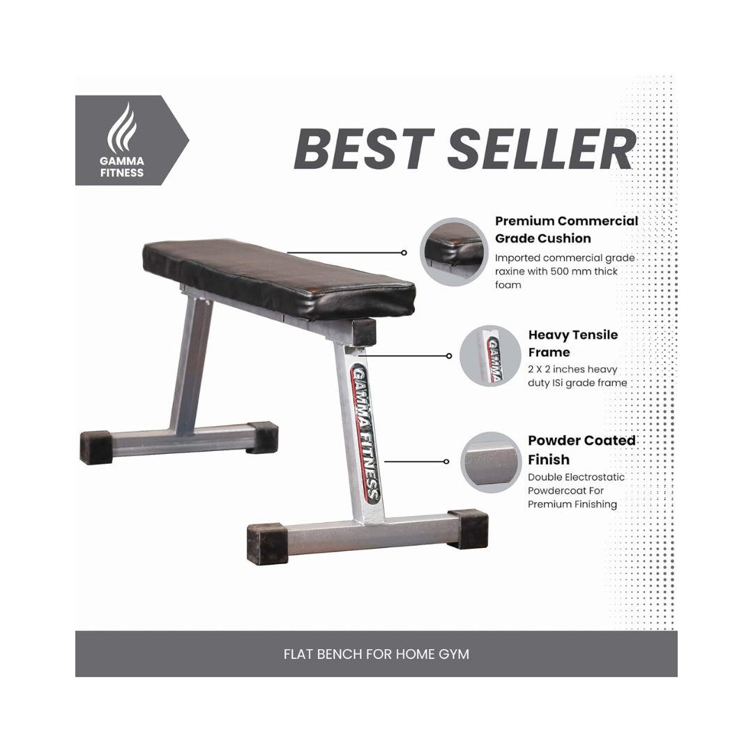 Flat Bench For Heavy Duty Workout | Flat Gym Bench | Exercise Bench AB-09