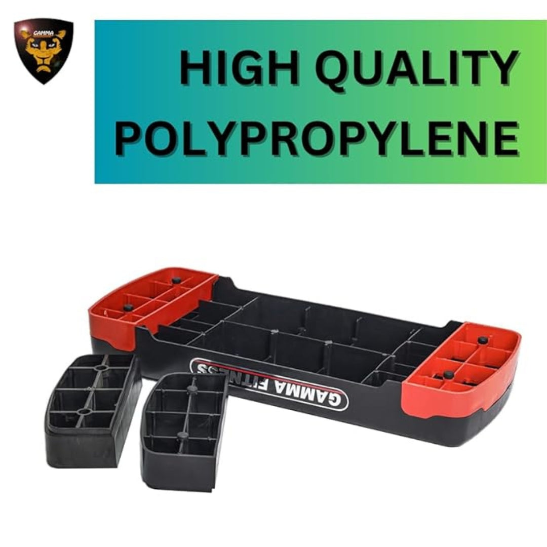 Gamma Fitness Aerobic Step Board | Imported Stepper ASB-011 (Medium : 68 x 28.5cm) | For Home Gym or Commercial Gym