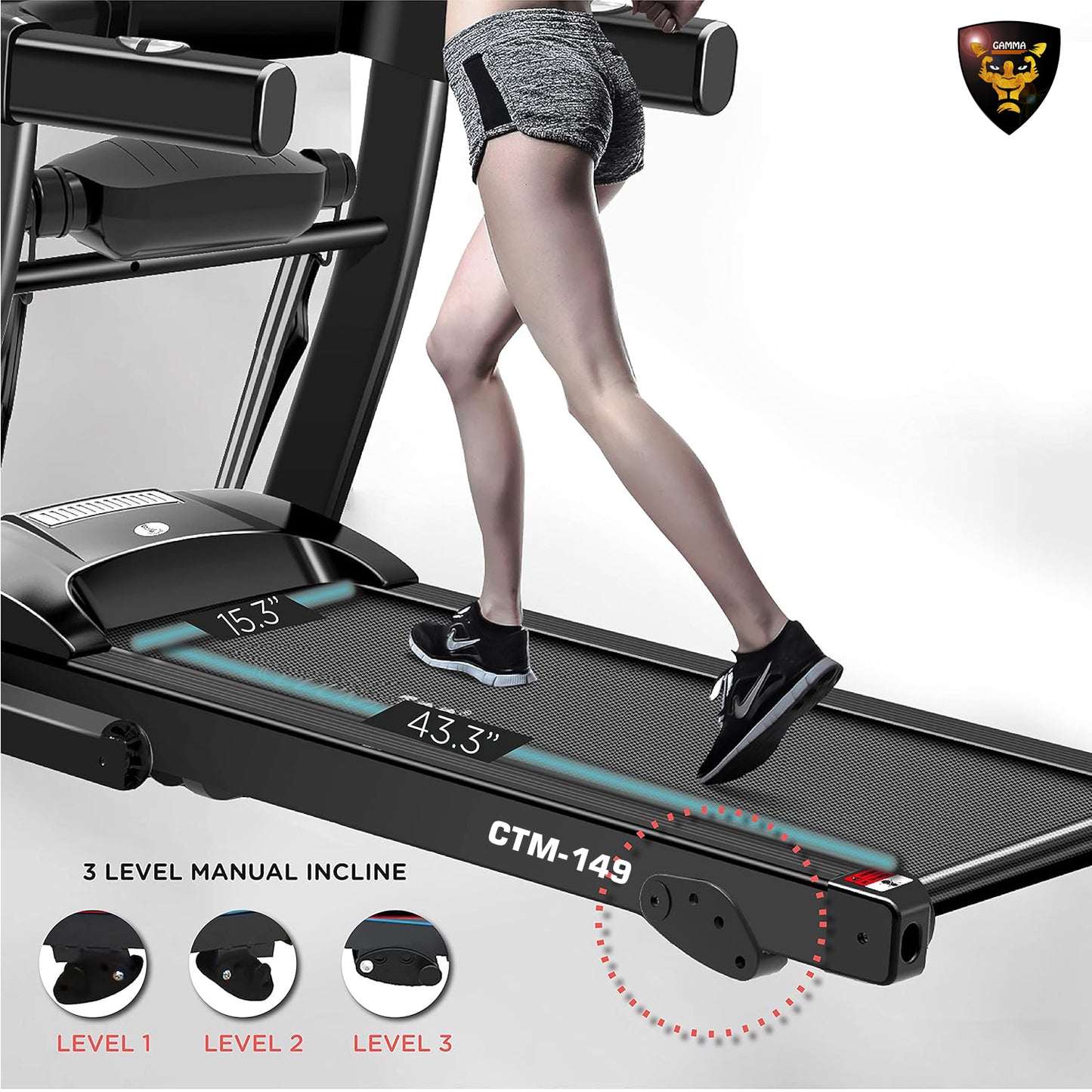 Gamma Fitness Treadmill CTM-149