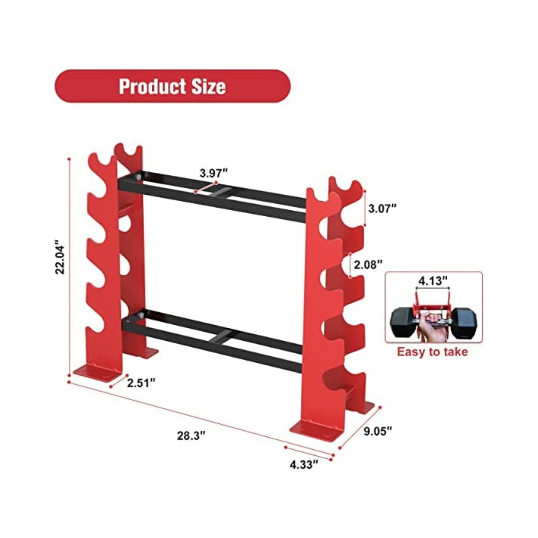 Gamma Fitness Dumbbell Rack Stand | Dumbbells Holders Weight Training Workout Racks DR-501