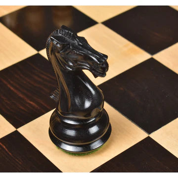 4.1" Chamfered Base Staunton Chess Set - Chess Pieces Only- Triple Weighted Bud Rosewood