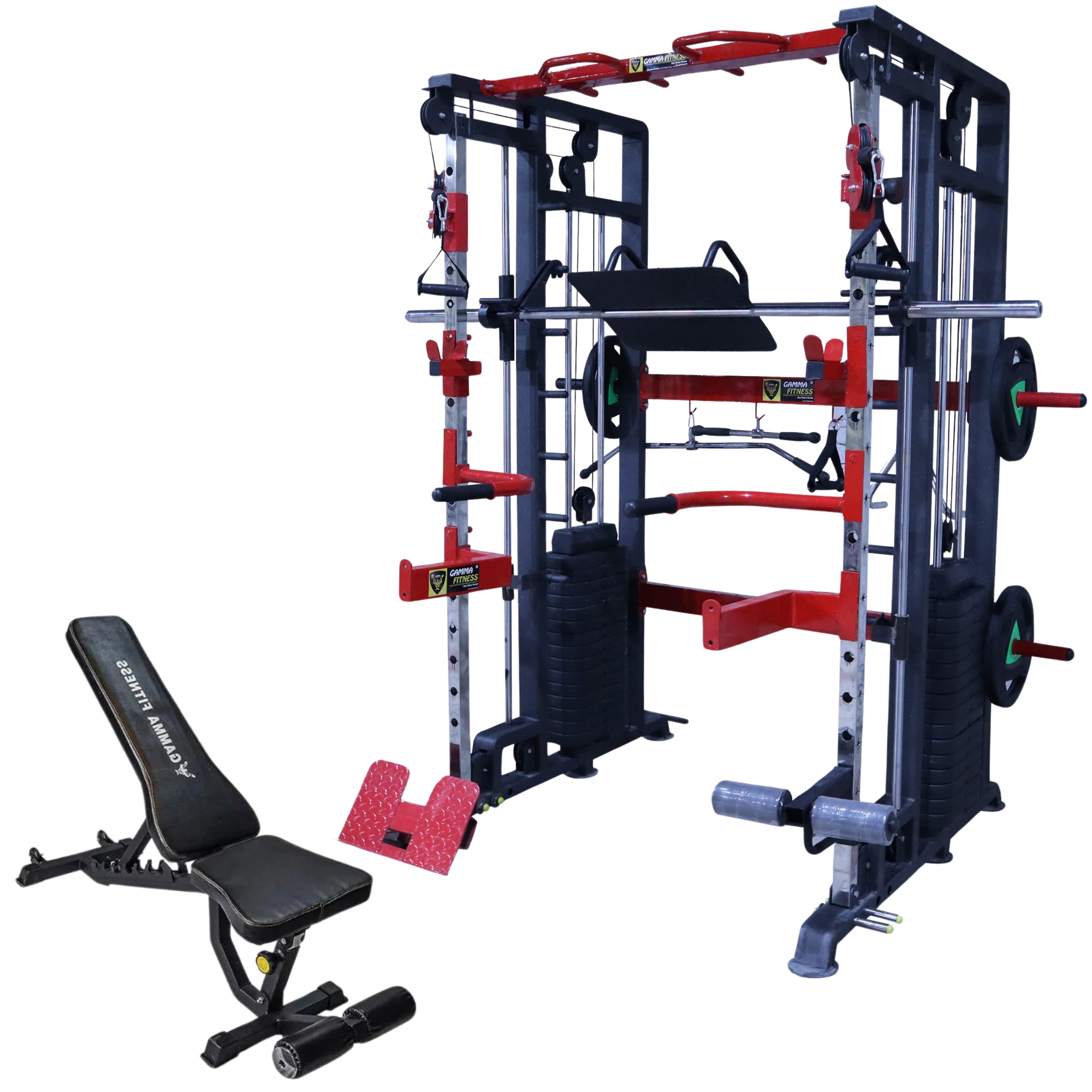 Functional Trainer with Smith Machine FTS-101 Pro With Bench ( Combo ...