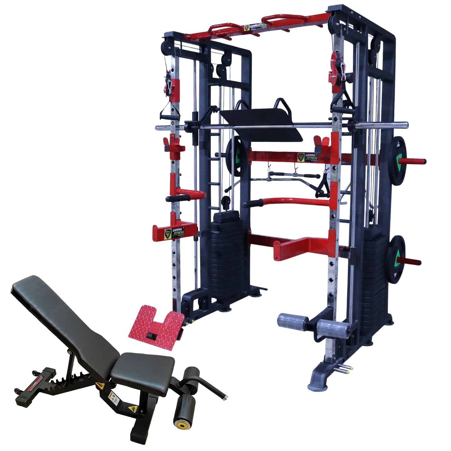 Functional Trainer with Smith Machine FTS-101 Pro With Bench ( Combo )