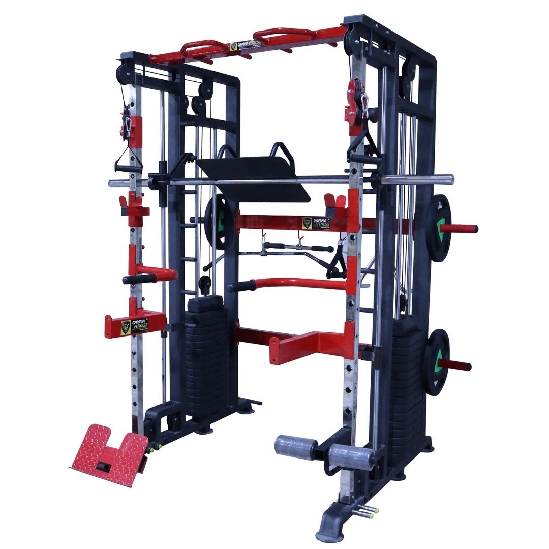 Gamma Fitness Functional Trainer With Smith Machine For Commercial Gym or Home Gym FTS-101 (Best Seller)
