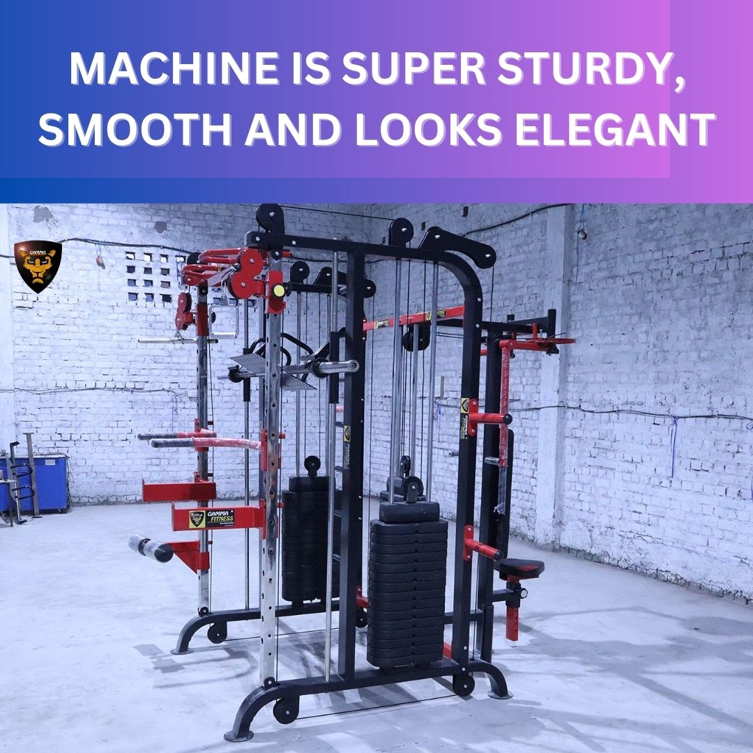 Functional trainer with smith machine and pec fly with rear delt (FTS-108) by Gamma Fitness