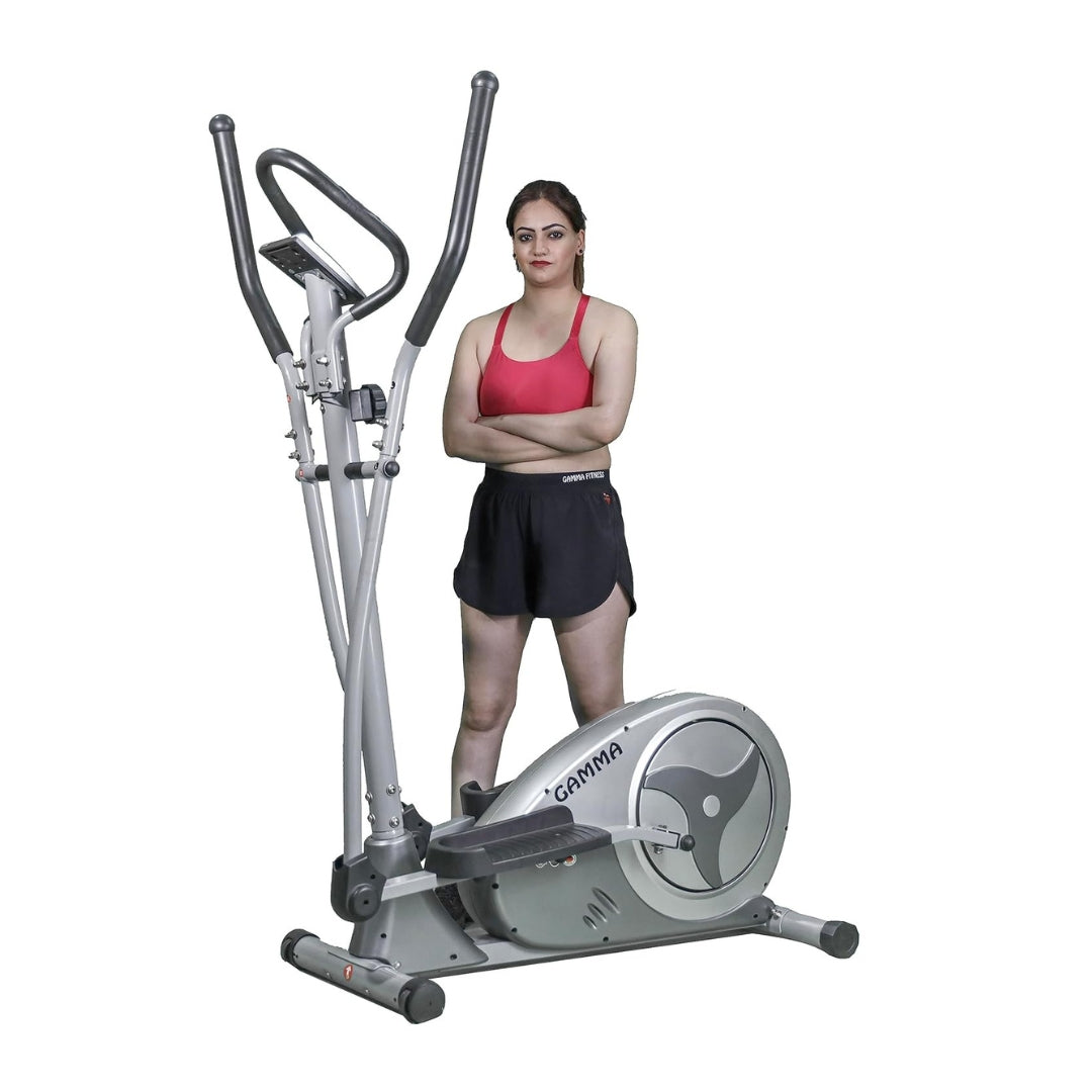Gamma Fitness Elliptical Cross Trainer GF-560 | 8 Kg Flywheel | Designed in Germany | 120 Kg User Weight Capacity | 1 Year Warranty | Imported Product