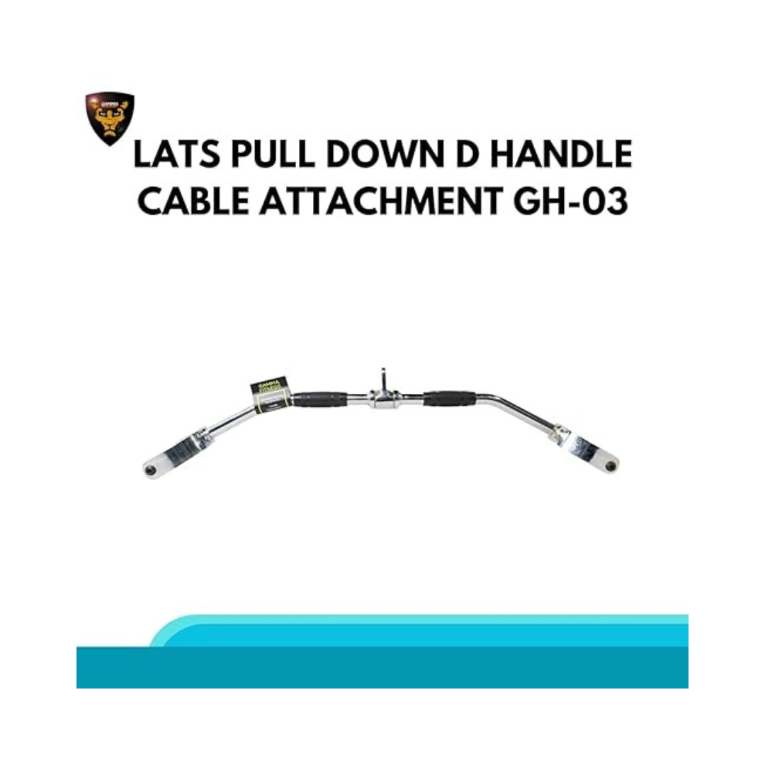 Gamma Fitness Imported Lats Pull Down D Handle Cable Attachment for Commercial Gym and Home Gym GH-03