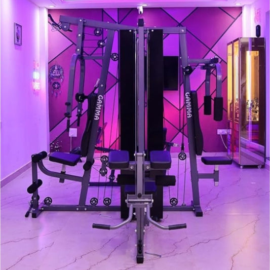 Gamma Fitness 16 Multi Station Gym with 4 Weight Stacks (Imported) & Body Covers | Complete Gym Setup TP-400 for Total Body Workout