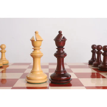 4.6" Bath Luxury Staunton Chess Set - Chess Pieces Only - Ebony Wood - Triple Weight