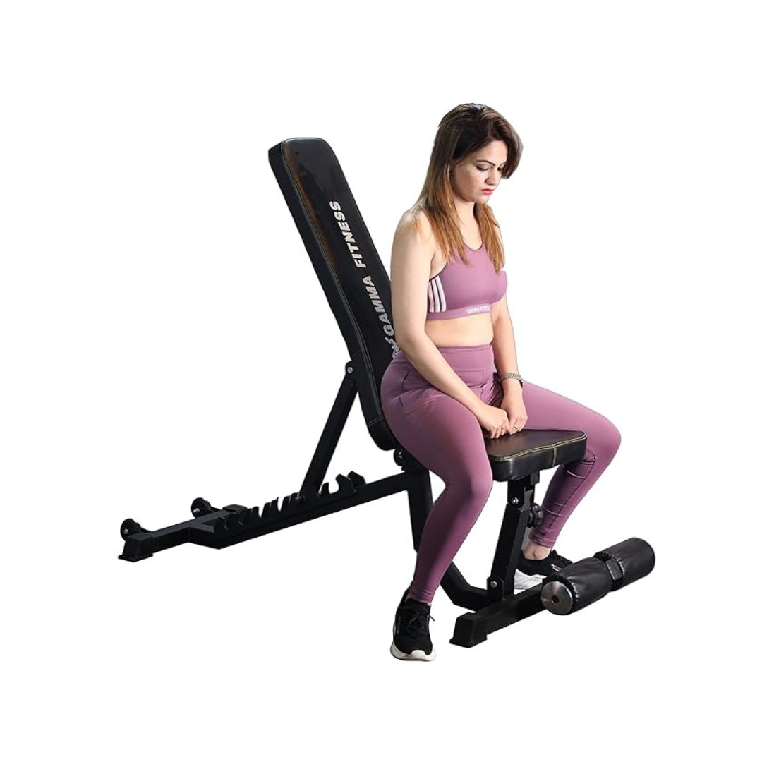 Bench Press, Strength Training Adjustable Workout Benche for Full Body, Gym Benches for Incline Decline Exercise | MB-201