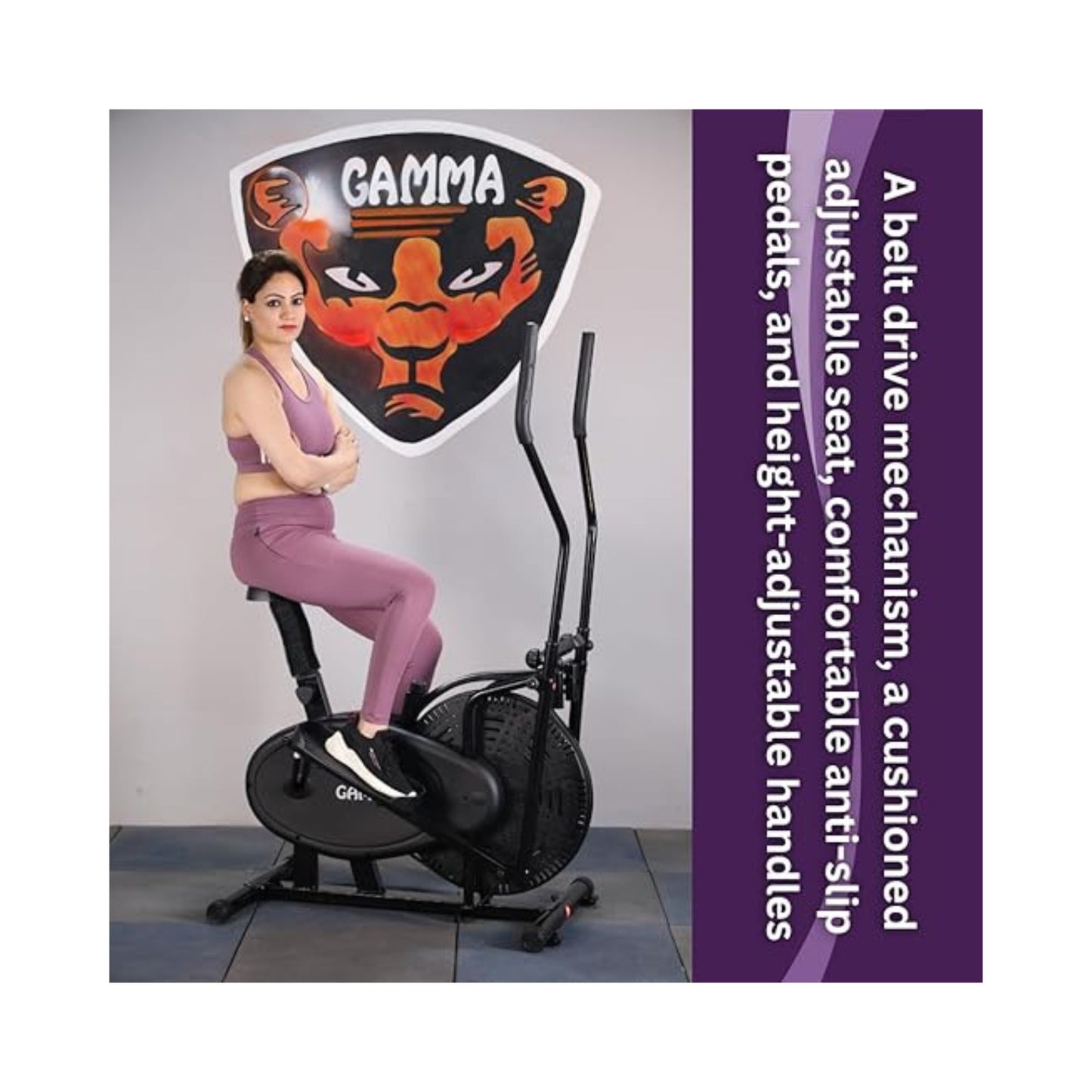 Gamma Fitness Imported Orbitreck Exercise Cycle OB-09 | Elliptical Cross Trainer for Home Gym | Advanced Bearing System with Ultra Performance Features