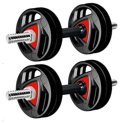 Adjustable Dumbbells Package With Rubber Coated Weight Plates