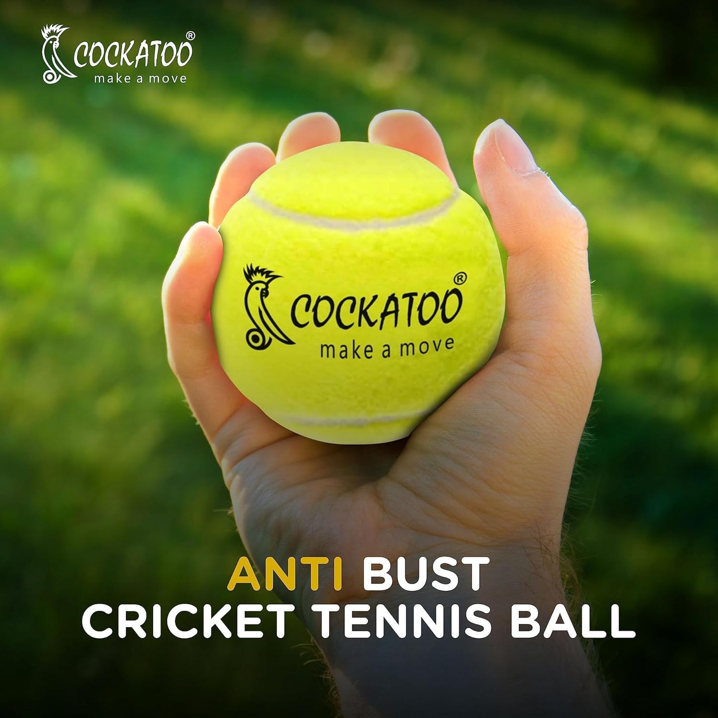 Rubber Cricket Tennis Ball, Construction of Tennis Ball for Cricket for Optimal Performance,Suitable for All Skill Levels. (120 Gr Per Ball - Pack of 2-Yellow)